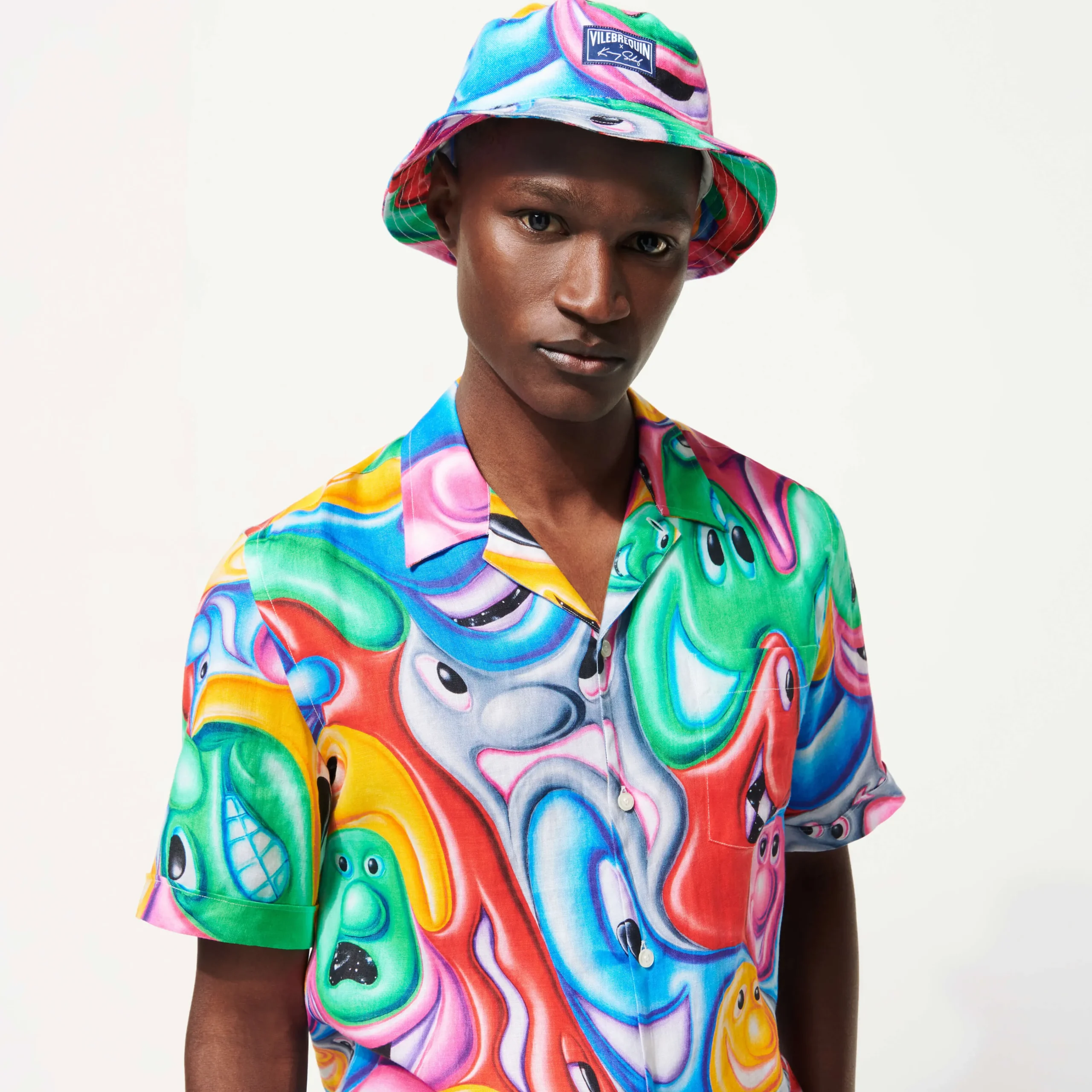 Vilebrequin Men Bucket Hat Faces In Places - X Kenny Scharf*Men Hats