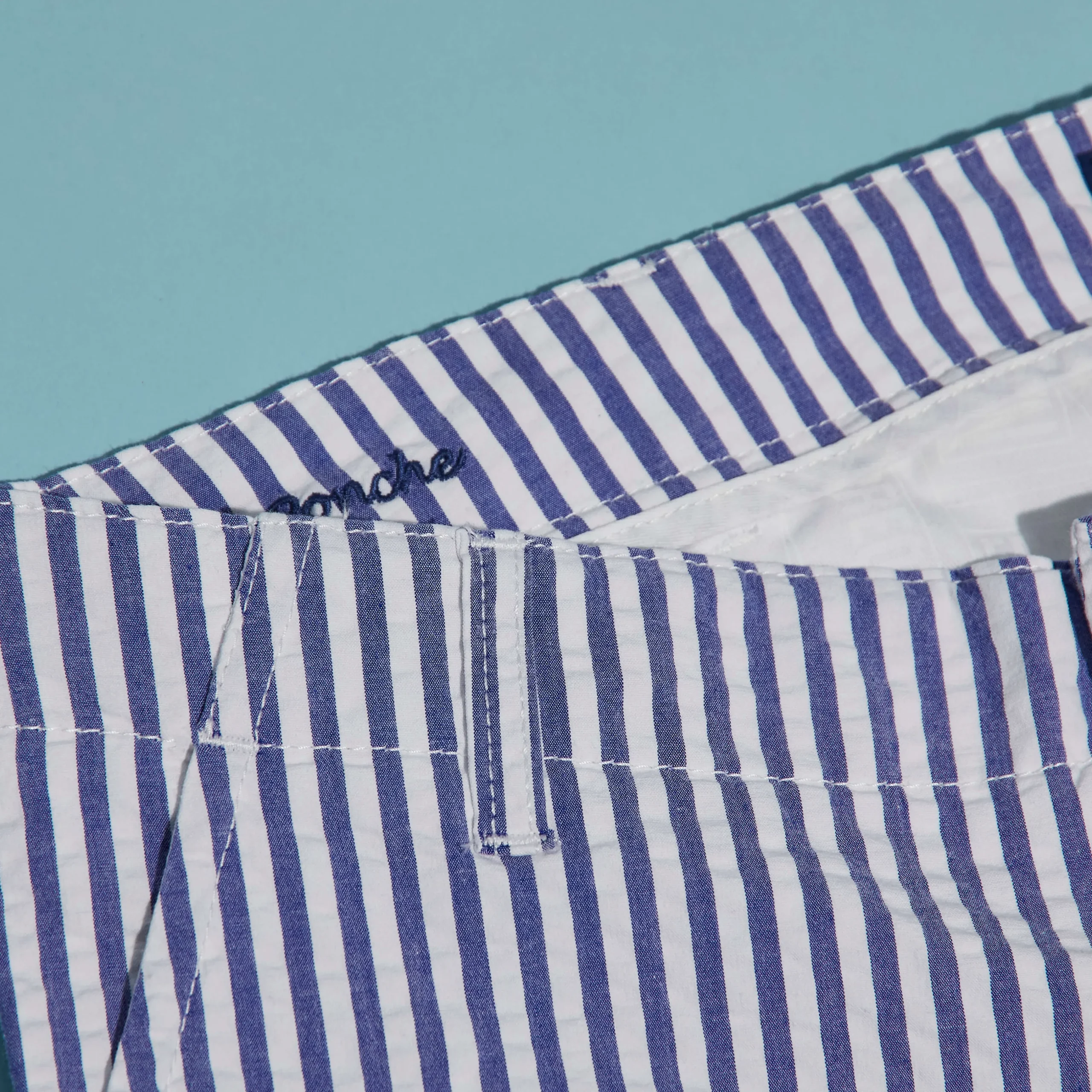 Vilebrequin Men Chino Bermuda Ultra-Light Seersucker*Men Bermuda Shorts