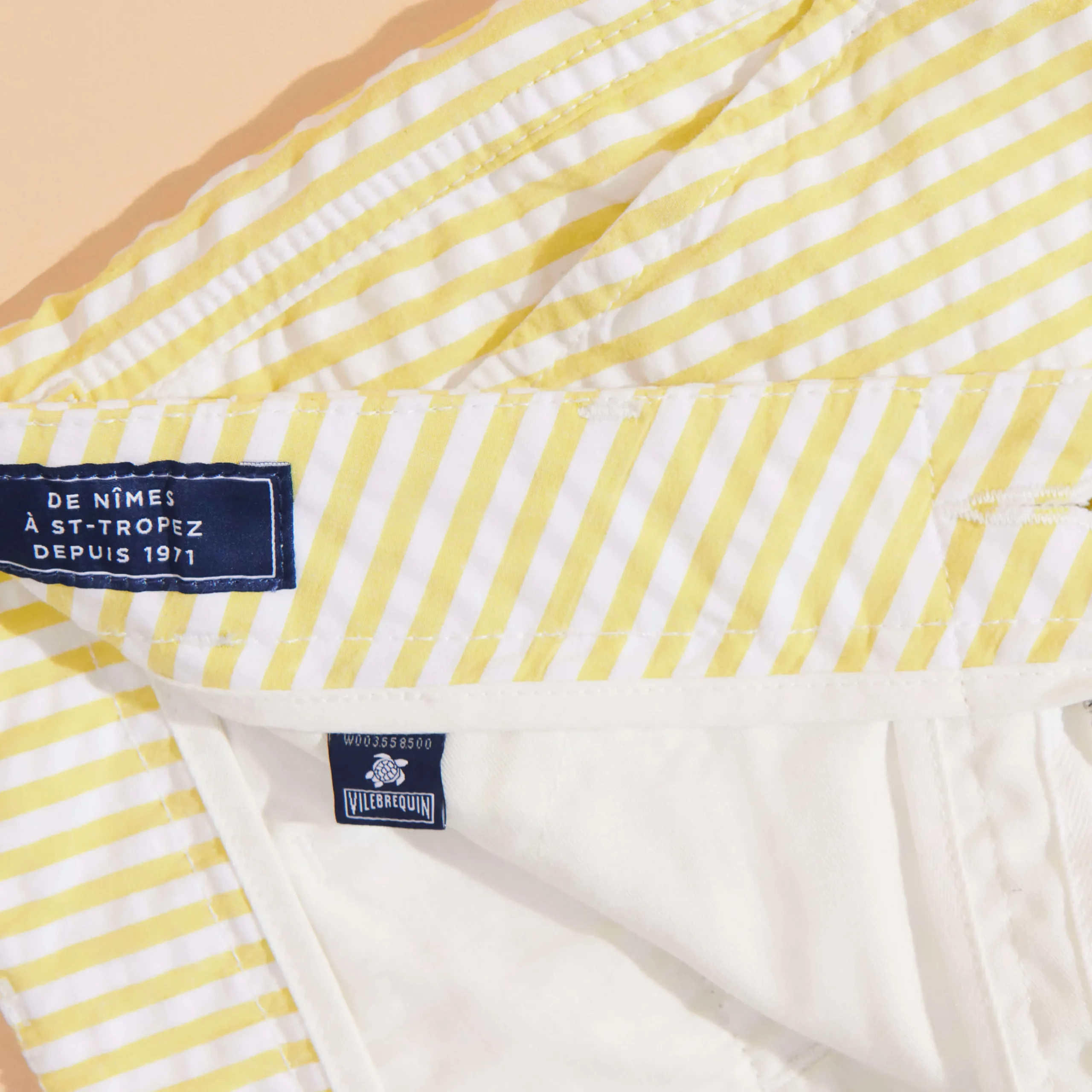 Vilebrequin Men Chino Bermuda Ultra-Light Seersucker*Men Bermuda Shorts