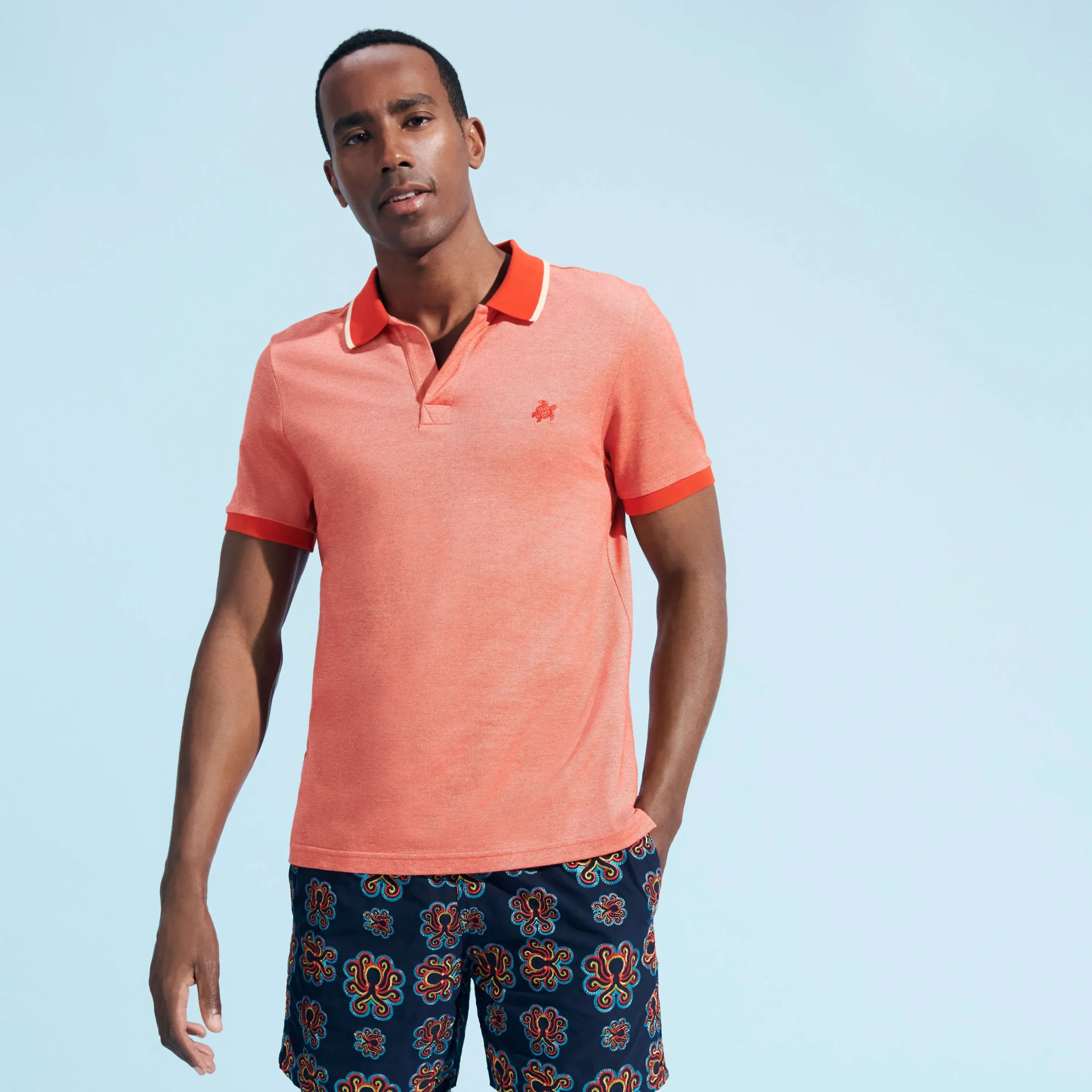 Vilebrequin Men Cotton Changing Color Pique Polo Shirt*Men Polos