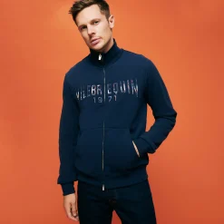 Vilebrequin Men Cotton Front Zip Sweatshirt Neo Medusa Brode*Men Sweatshirts