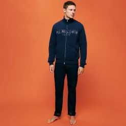 Vilebrequin Men Cotton Front Zip Sweatshirt Neo Medusa Brode*Men Sweatshirts