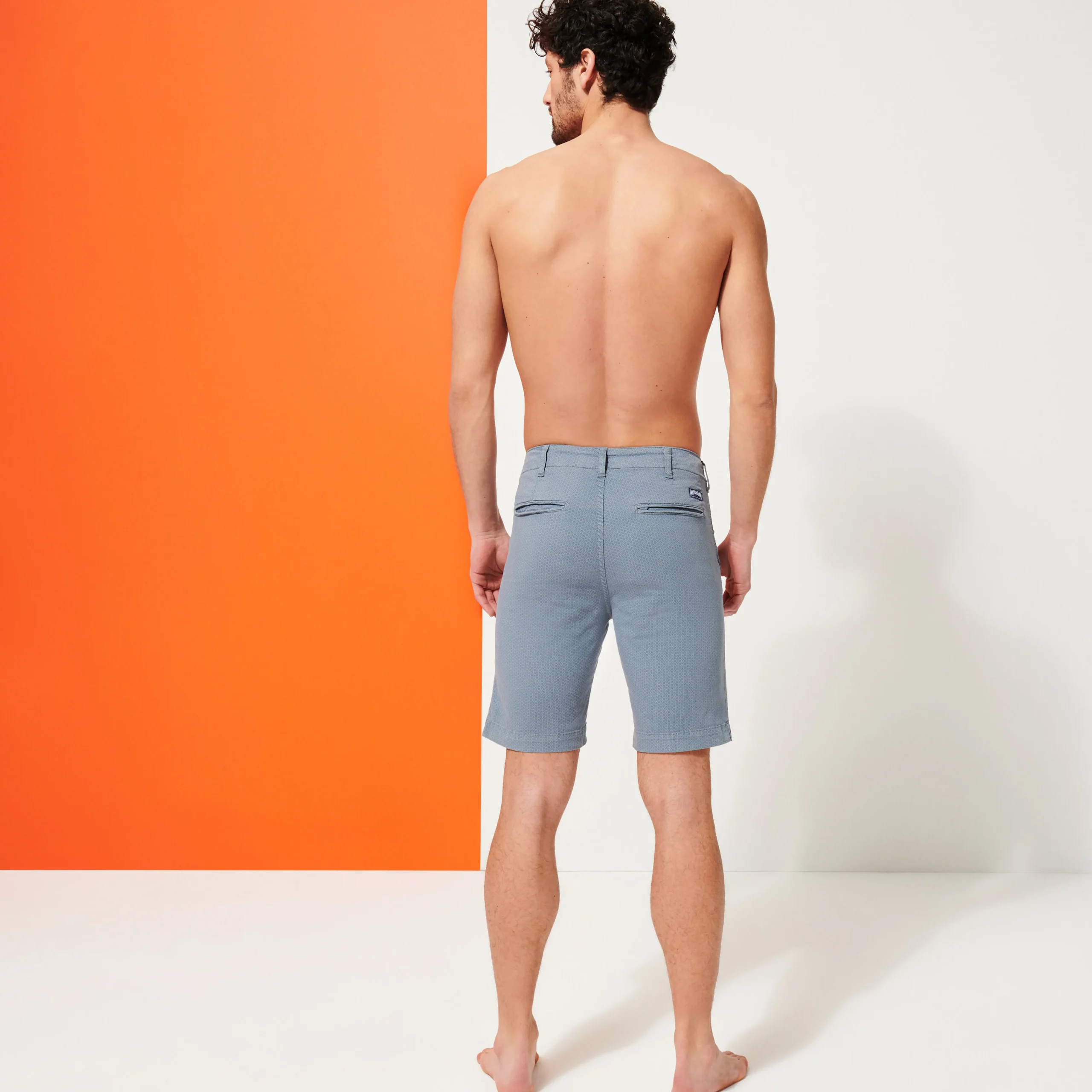Vilebrequin Men Cotton Printed Bermuda Shorts Micro Flower*Men Bermuda Shorts