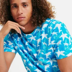 Vilebrequin Men Cotton T-Shirt Clouds*Men T-Shirts