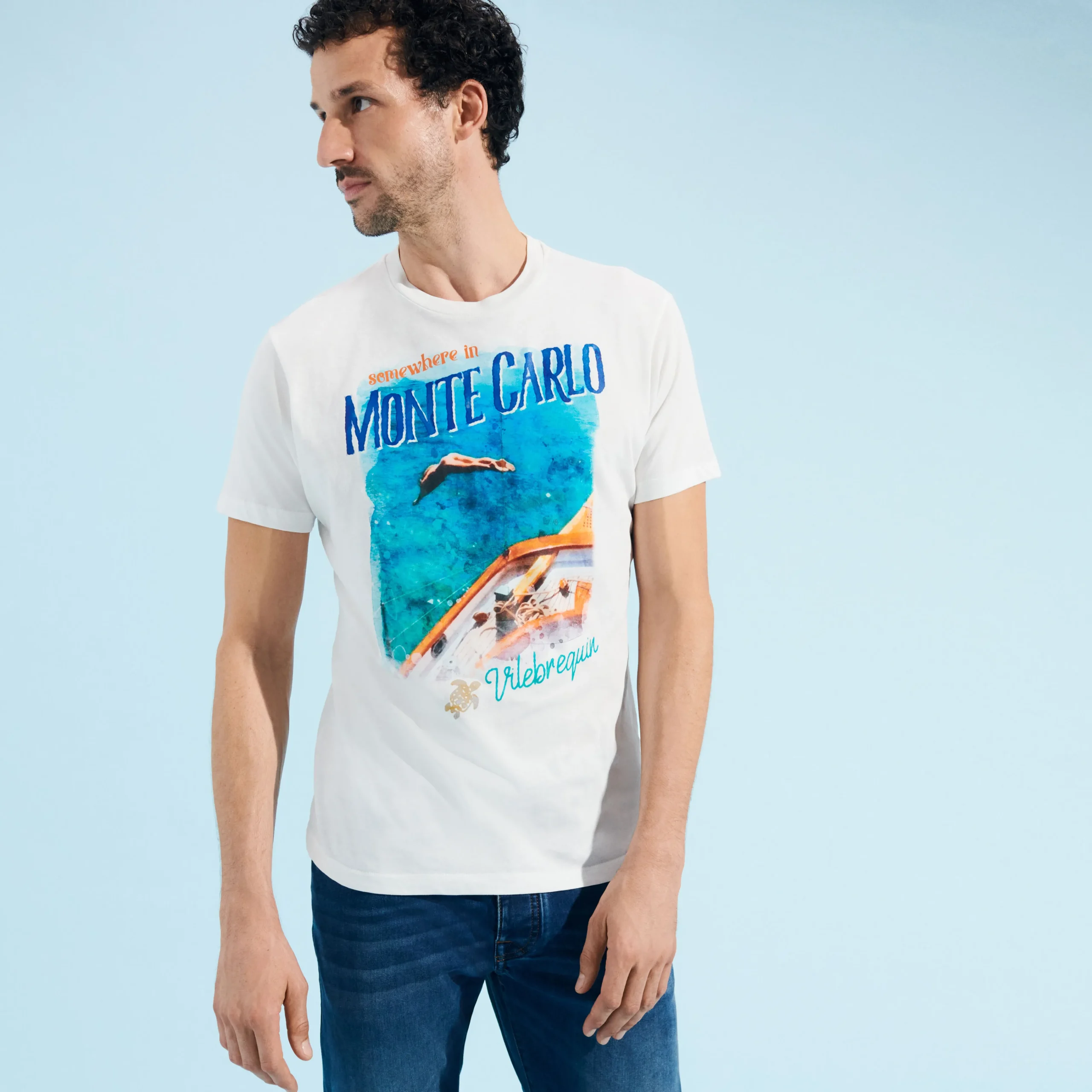 Vilebrequin Men Cotton T-Shirt Monte Carlo*Men T-Shirts