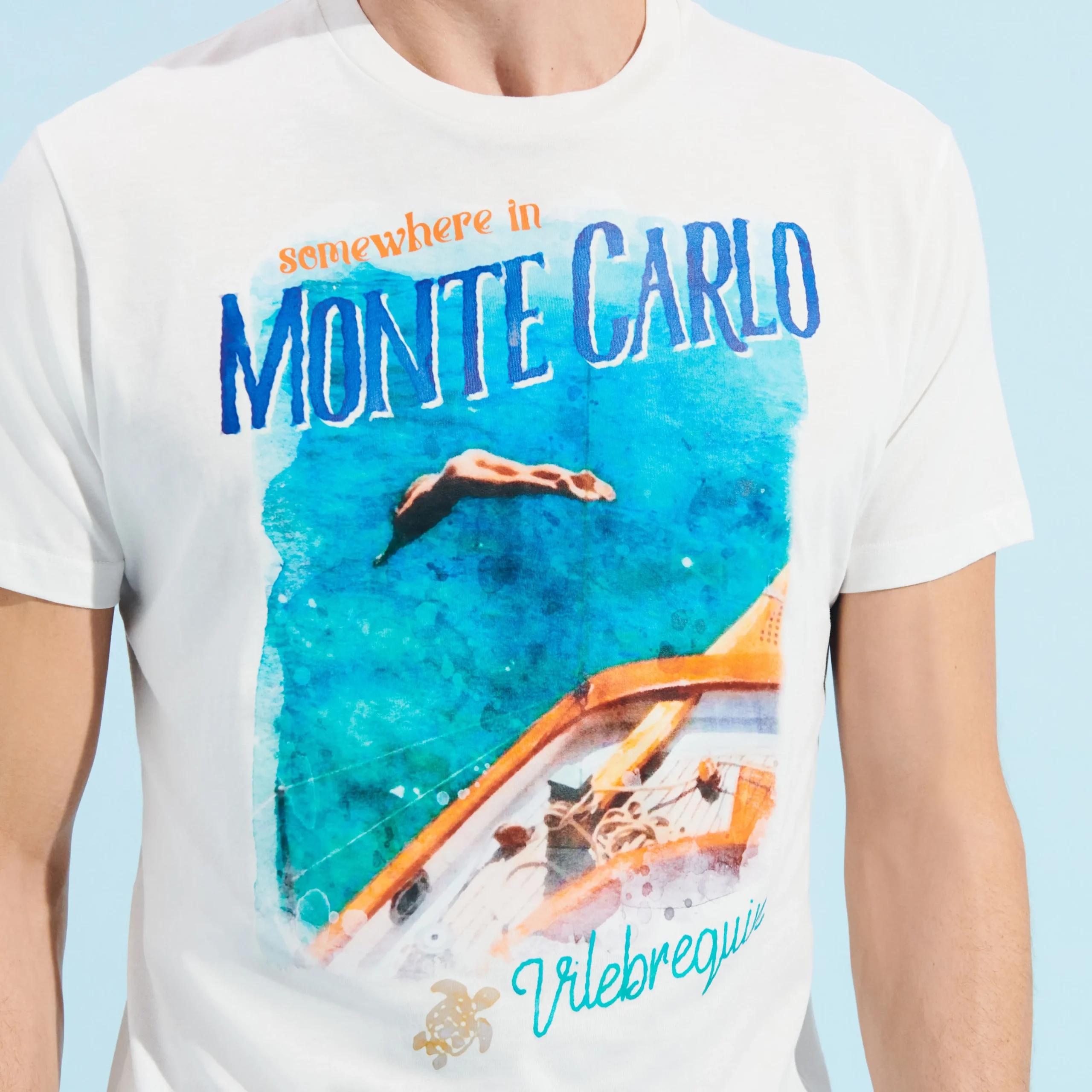Vilebrequin Men Cotton T-Shirt Monte Carlo*Men T-Shirts