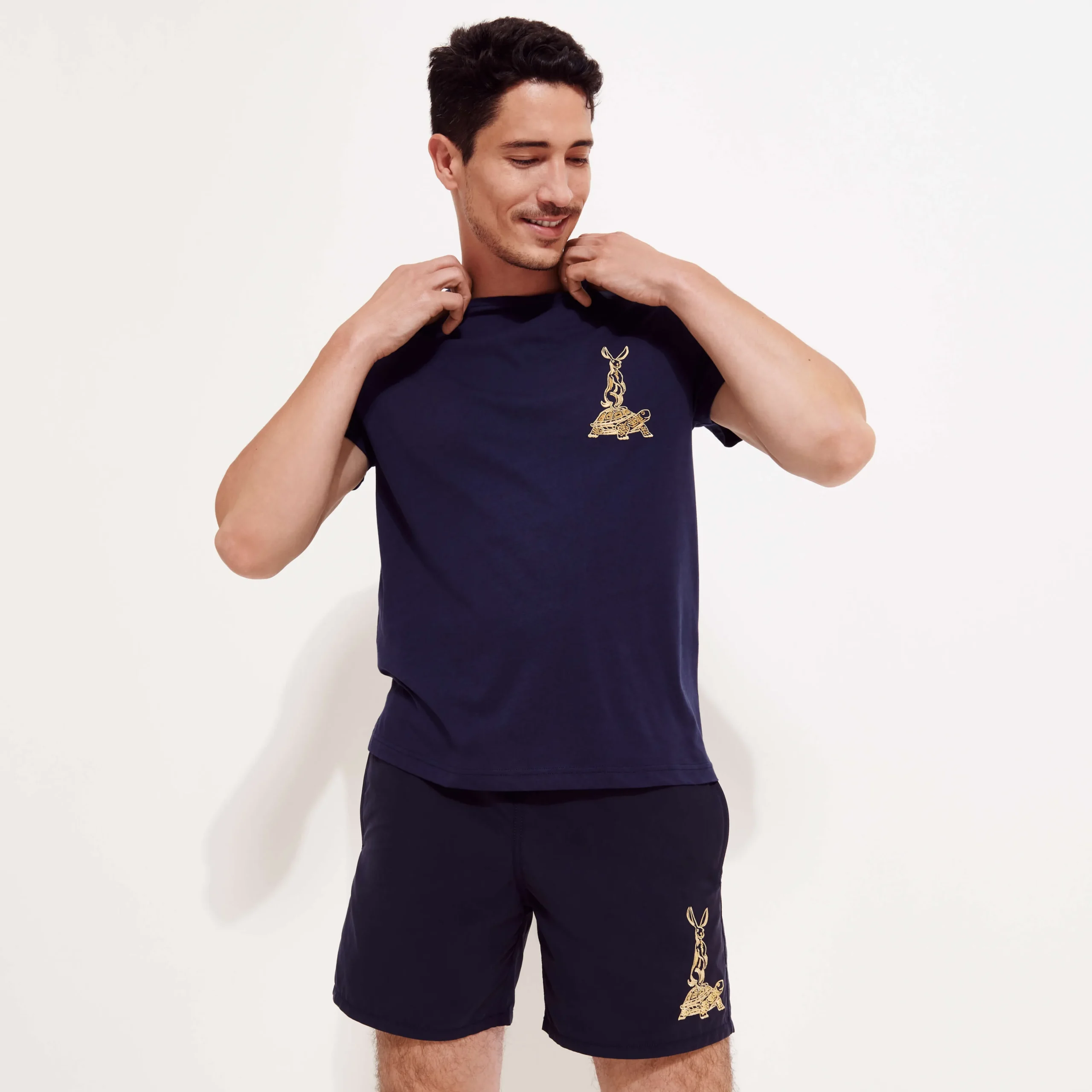 Vilebrequin Men Cotton T-Shirt The Year Of The Rabbit*Men T-Shirts