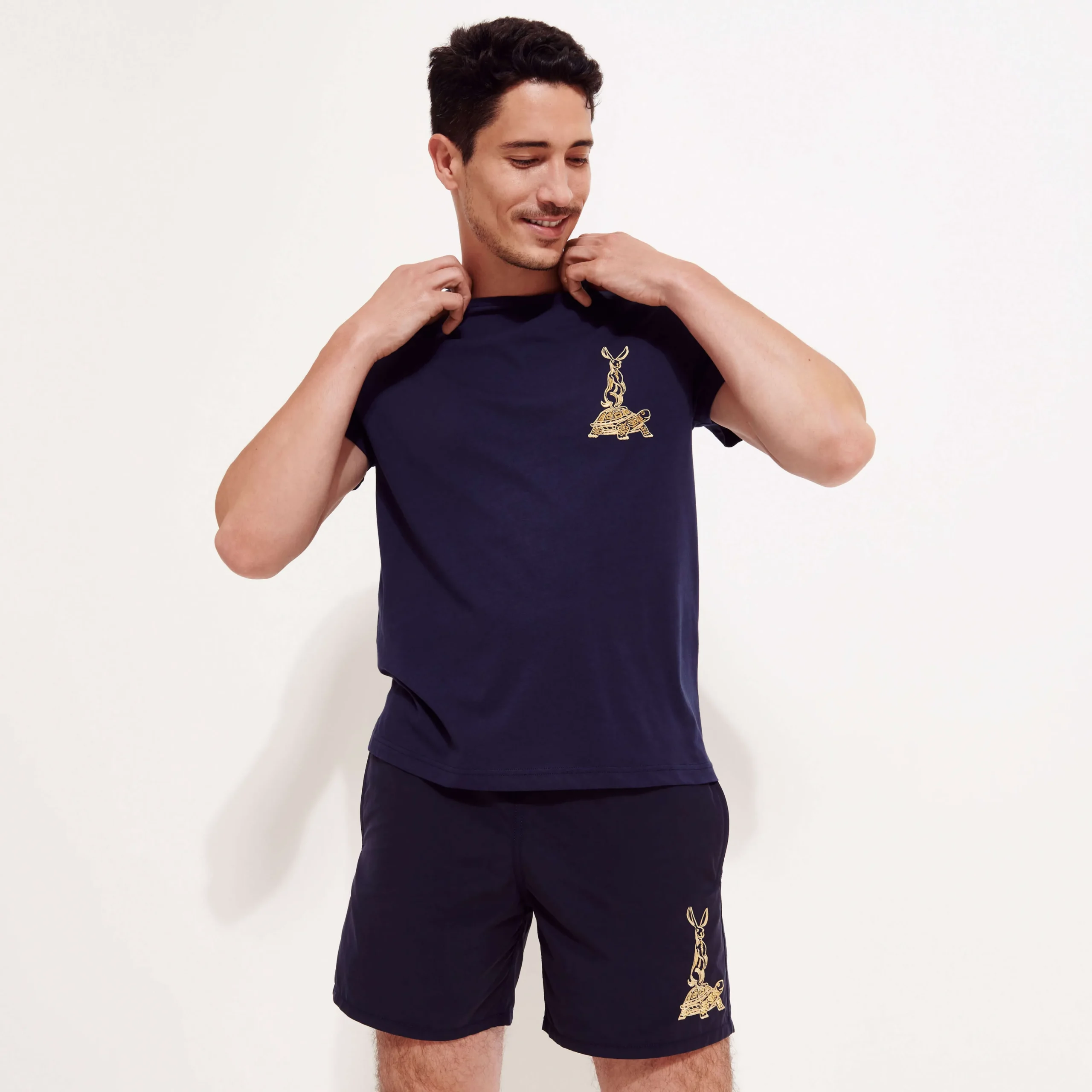 Vilebrequin Men Cotton T-Shirt The Year Of The Rabbit*Men T-Shirts