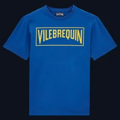 Vilebrequin Men Cotton T-Shirt Logo Flocked*Men T-Shirts