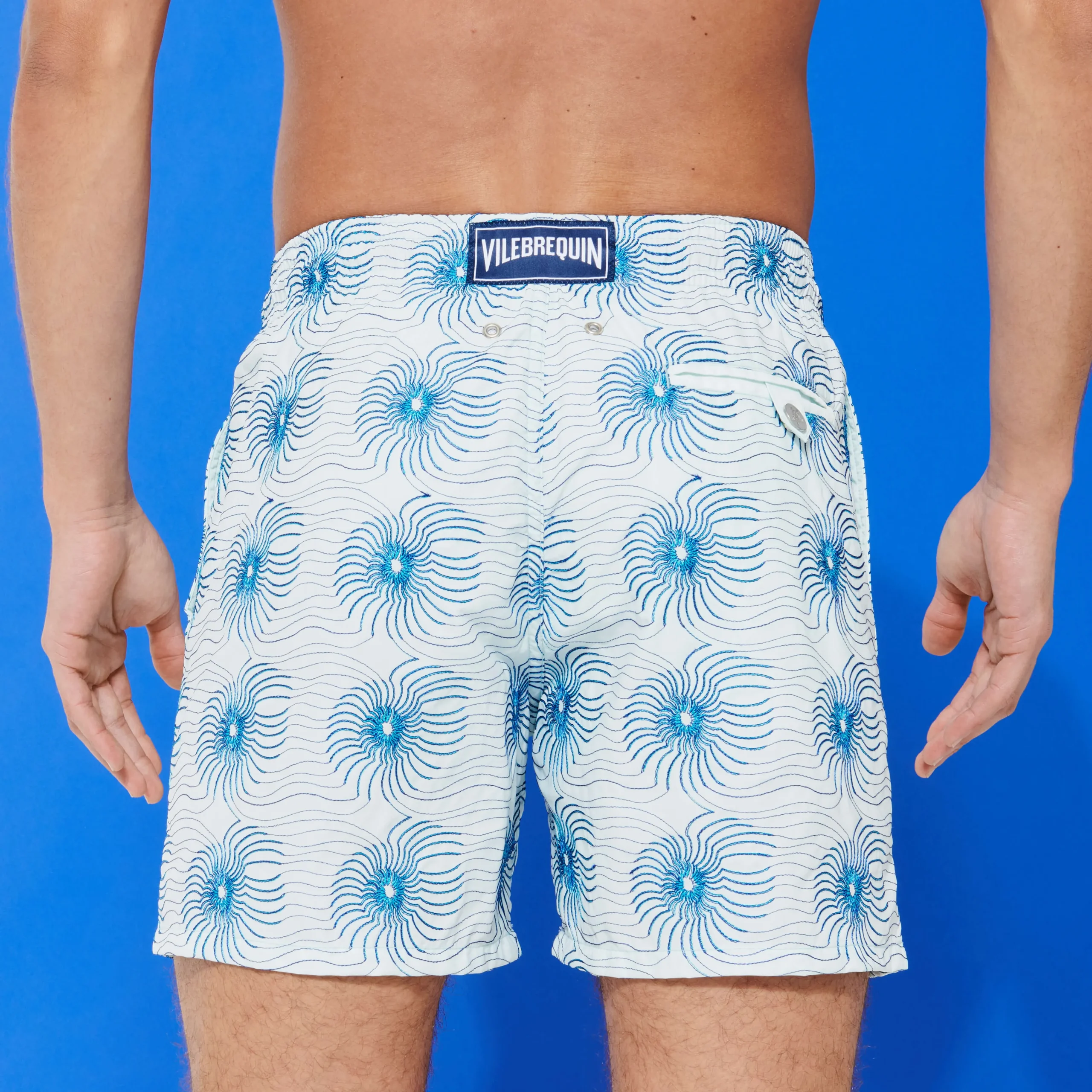 Vilebrequin Men Embroidered Swim Trunks Hypno Shell - Limited Edition*Men The Embroidered