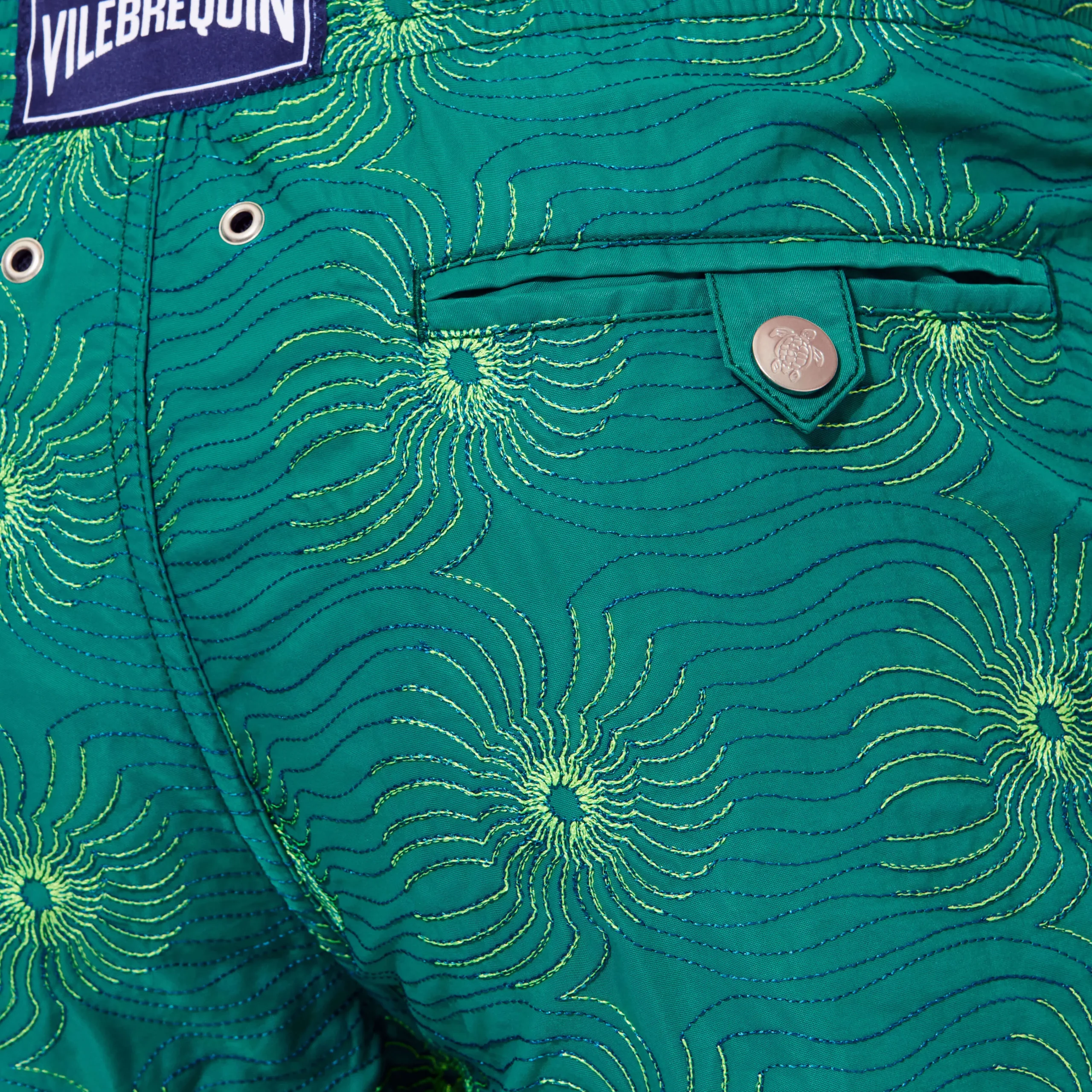 Vilebrequin Men Embroidered Swim Trunks Hypno Shell - Limited Edition*Men The Embroidered