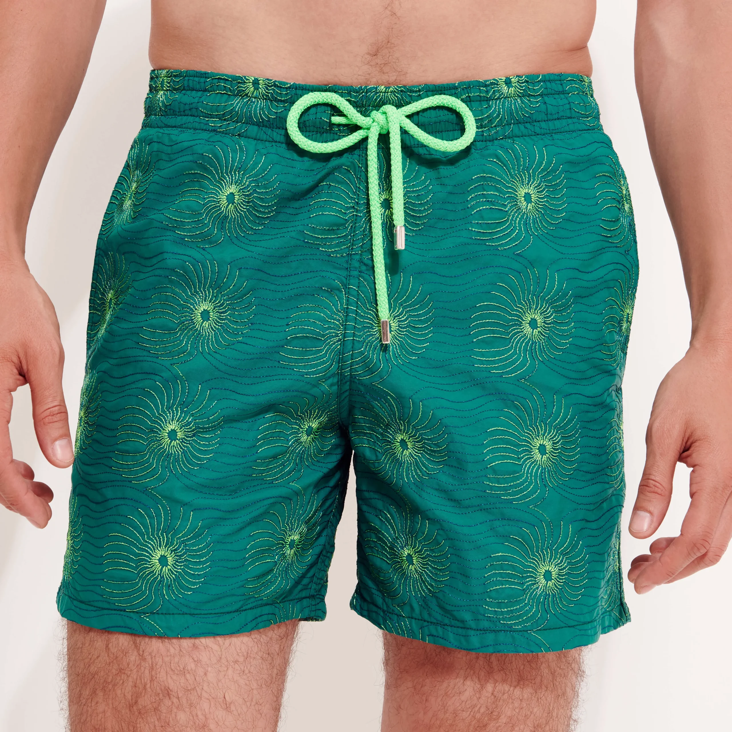 Vilebrequin Men Embroidered Swim Trunks Hypno Shell - Limited Edition*Men The Embroidered