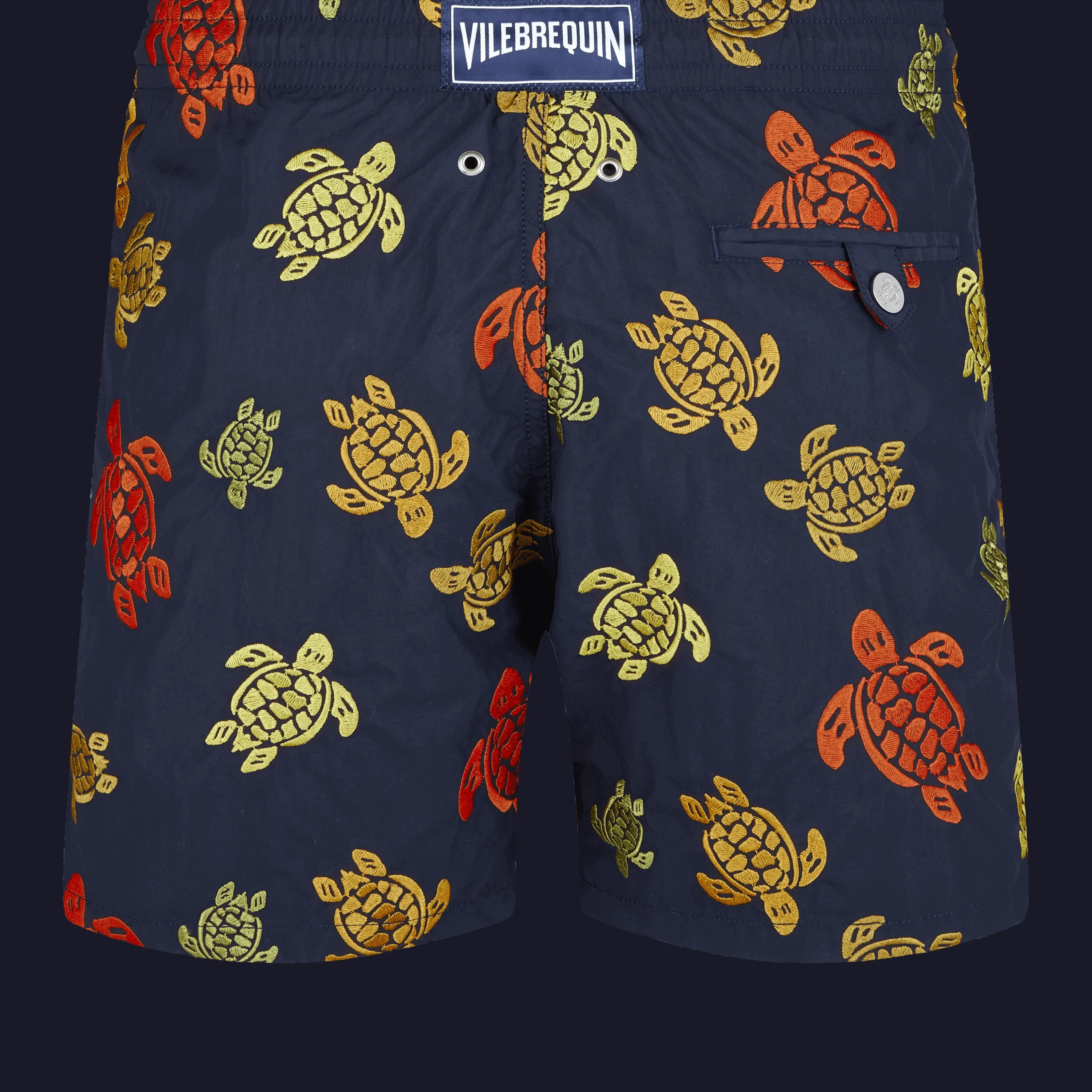 Vilebrequin Men Embroidered Swim Trunks Ronde Des Tortues - Limited Edition*Men The Embroidered