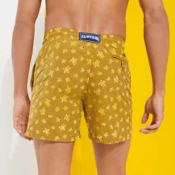 Vilebrequin Men Embroidered Swim Trunks Micro Ronde Des Tortues - Limited Edition*Men The Embroidered