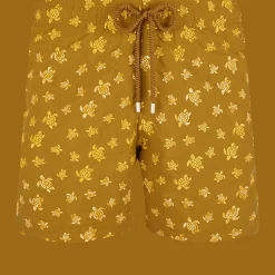 Vilebrequin Men Embroidered Swim Trunks Micro Ronde Des Tortues - Limited Edition*Men The Embroidered