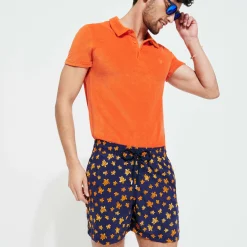 Vilebrequin Men Embroidered Swim Trunks Micro Ronde Des Tortues - Limited Edition*Men The Embroidered