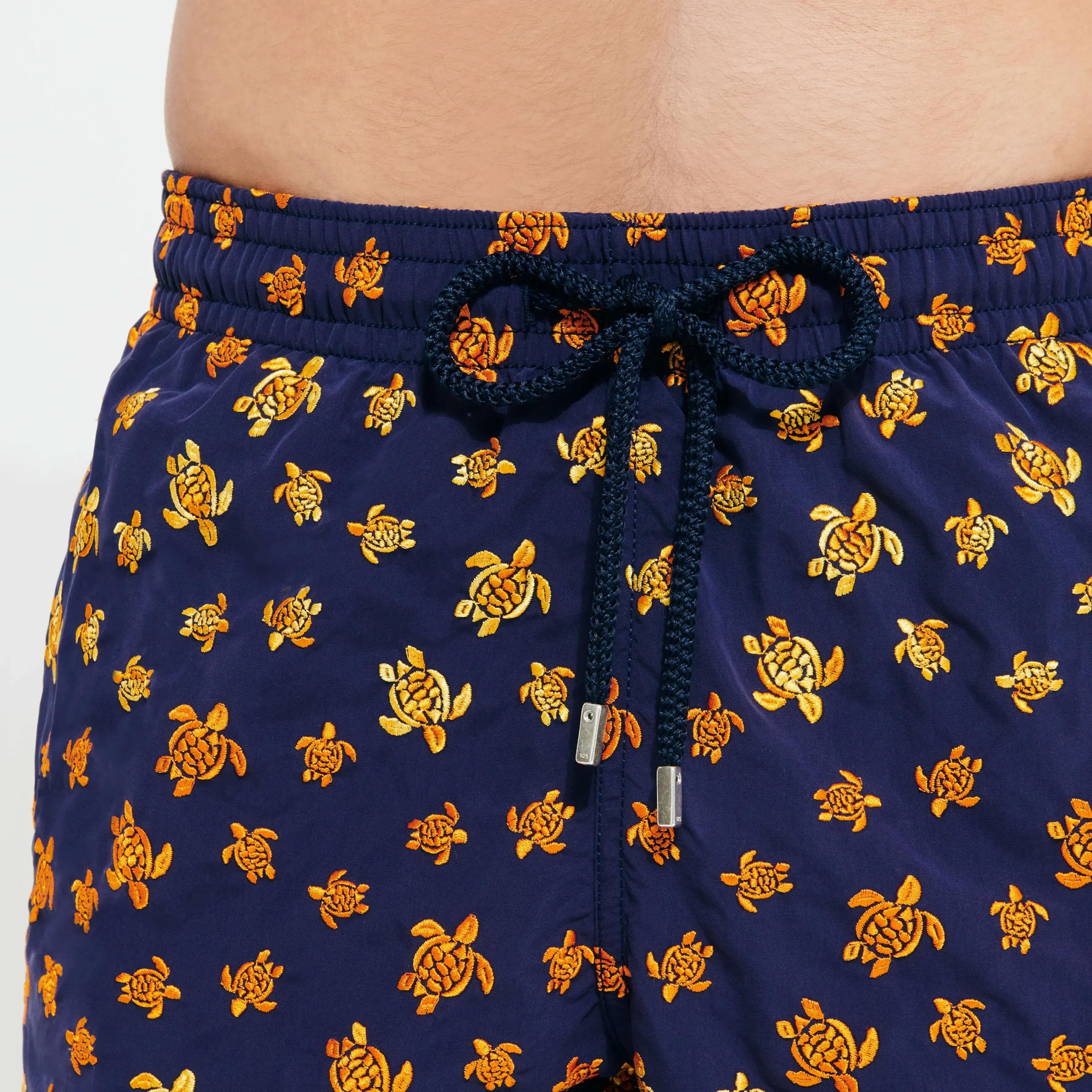 Vilebrequin Men Embroidered Swim Trunks Micro Ronde Des Tortues - Limited Edition*Men The Embroidered