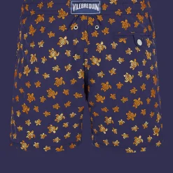 Vilebrequin Men Embroidered Swim Trunks Micro Ronde Des Tortues - Limited Edition*Men The Embroidered