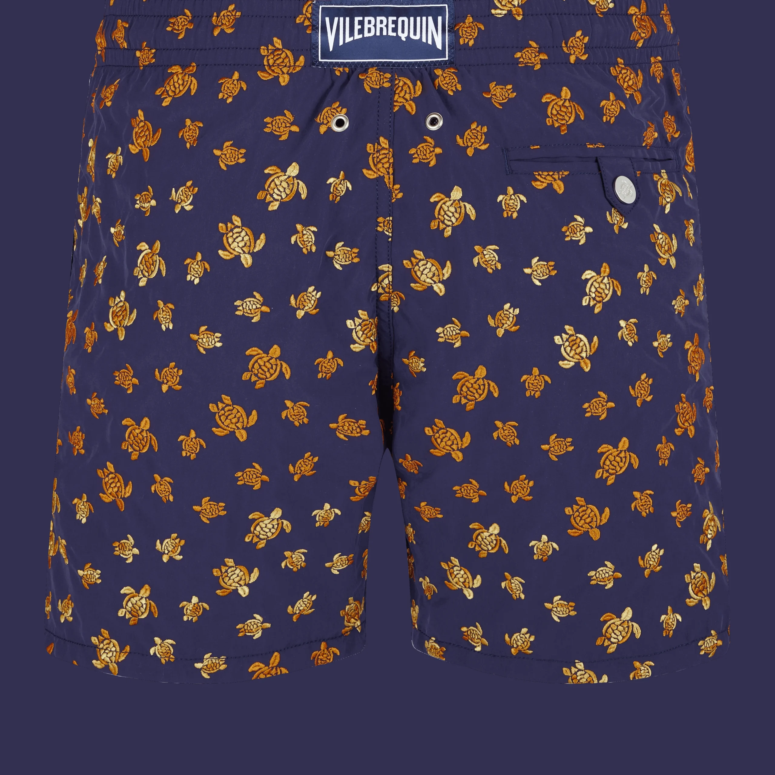 Vilebrequin Men Embroidered Swim Trunks Micro Ronde Des Tortues - Limited Edition*Men The Embroidered