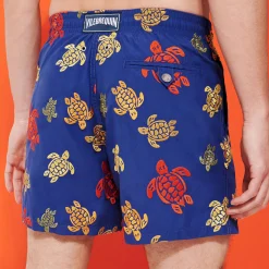 Vilebrequin Men Embroidered Swim Trunks Ronde Des Tortues - Limited Edition*Men The Embroidered