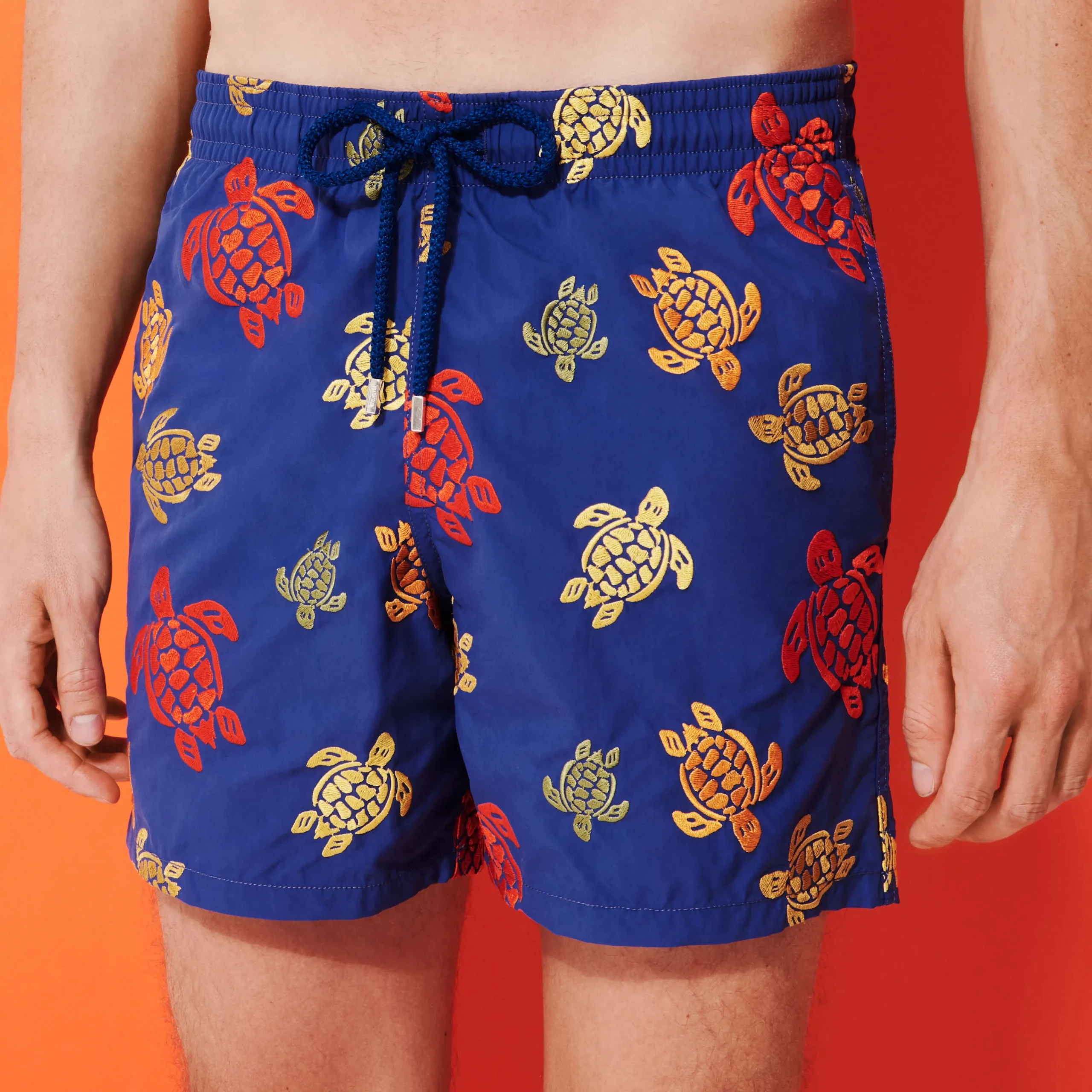 Vilebrequin Men Embroidered Swim Trunks Ronde Des Tortues - Limited Edition*Men The Embroidered
