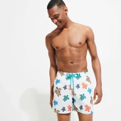 Vilebrequin Men Embroidered Swim Trunks Ronde Des Tortues - Limited Edition*Men The Embroidered