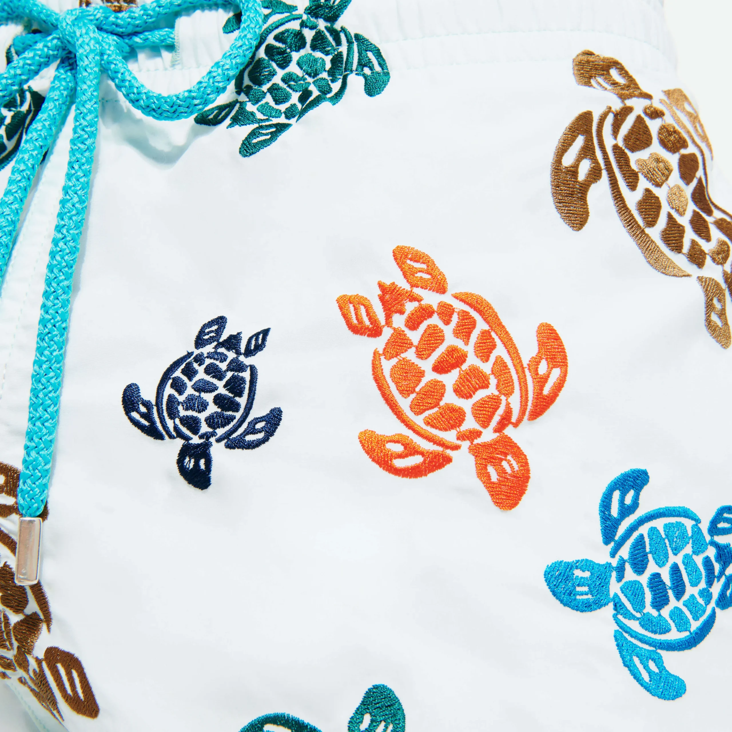 Vilebrequin Men Embroidered Swim Trunks Ronde Des Tortues - Limited Edition*Men The Embroidered