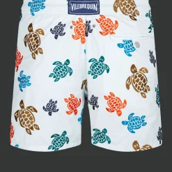 Vilebrequin Men Embroidered Swim Trunks Ronde Des Tortues - Limited Edition*Men The Embroidered