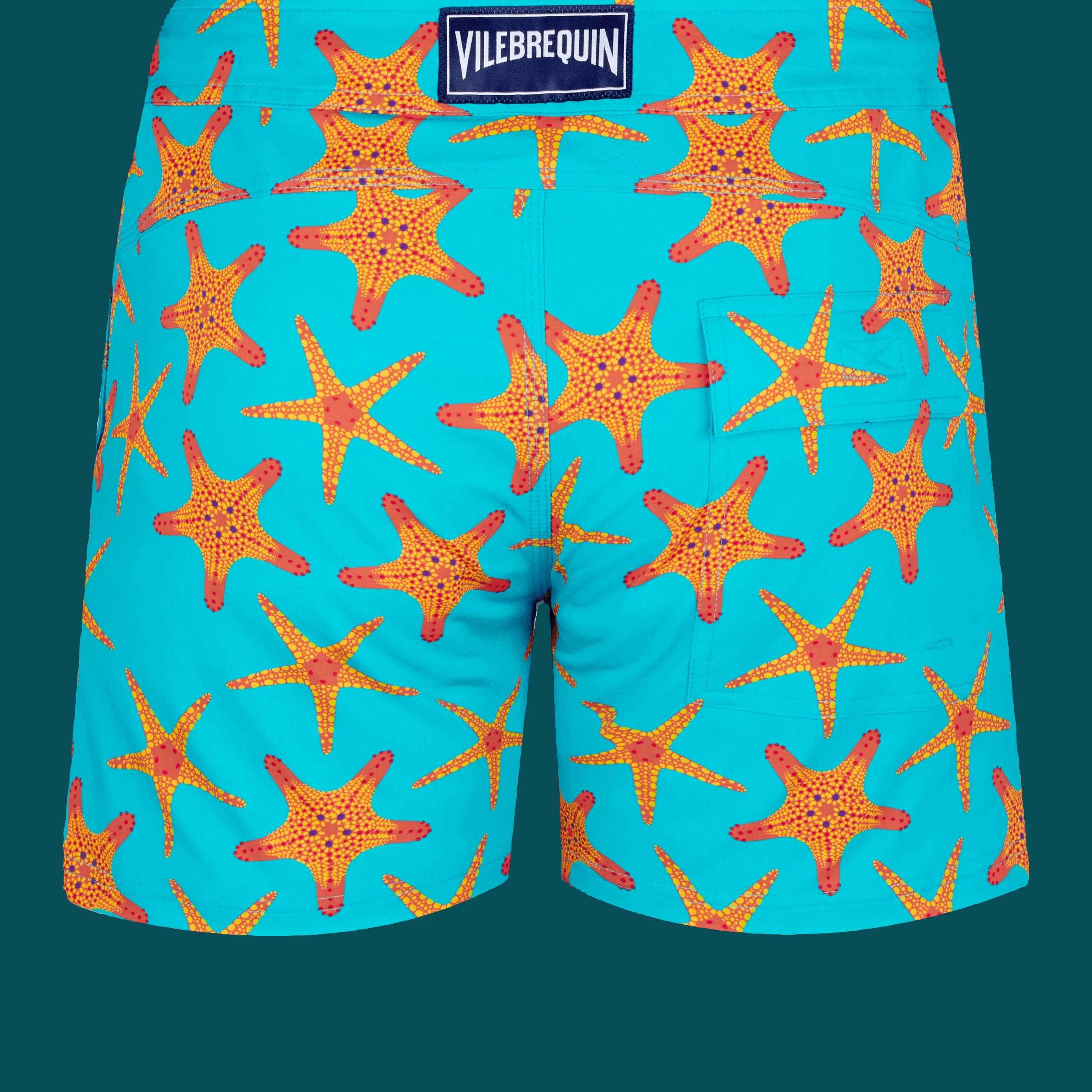 Vilebrequin Men Flat Belt Stretch Swimwear Starfish Dance*Men The Stretch Fabric