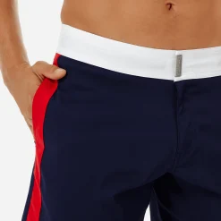 Vilebrequin Men Flat Belt Stretch Swim Trunk Tricolor*Men The Flat Belt
