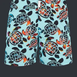 Vilebrequin Men Flat Belt Stretch Swim Trunks Screen Turtles*Men The Flat Belt