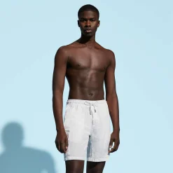 Vilebrequin Men Linen Bermuda Shorts Cargo Pockets*Men Bermuda Shorts