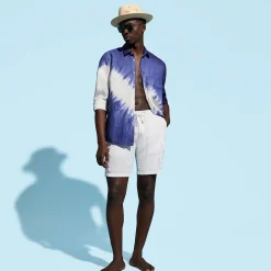 Vilebrequin Men Linen Bermuda Shorts Cargo Pockets*Men Bermuda Shorts