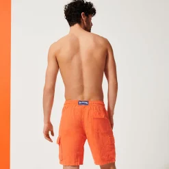Vilebrequin Men Linen Bermuda Shorts Cargo Pockets*Men Pants