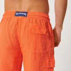 Vilebrequin Men Linen Bermuda Shorts Cargo Pockets*Men Pants