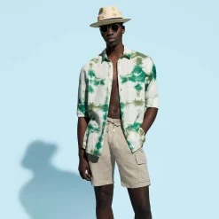 Vilebrequin Men Linen Bermuda Shorts Cargo Pockets*Men Bermuda Shorts