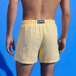 Vilebrequin Men Linen Bermuda Shorts Mineral Dye*Men Bermuda Shorts