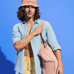 Vilebrequin Men Linen Bermuda Shorts Mineral Dye*Men Bermuda Shorts