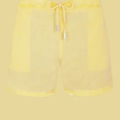 Vilebrequin Men Linen Bermuda Shorts Mineral Dye*Men Bermuda Shorts