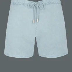 Vilebrequin Men Linen Bermuda Shorts Mineral Dye*Men Bermuda Shorts