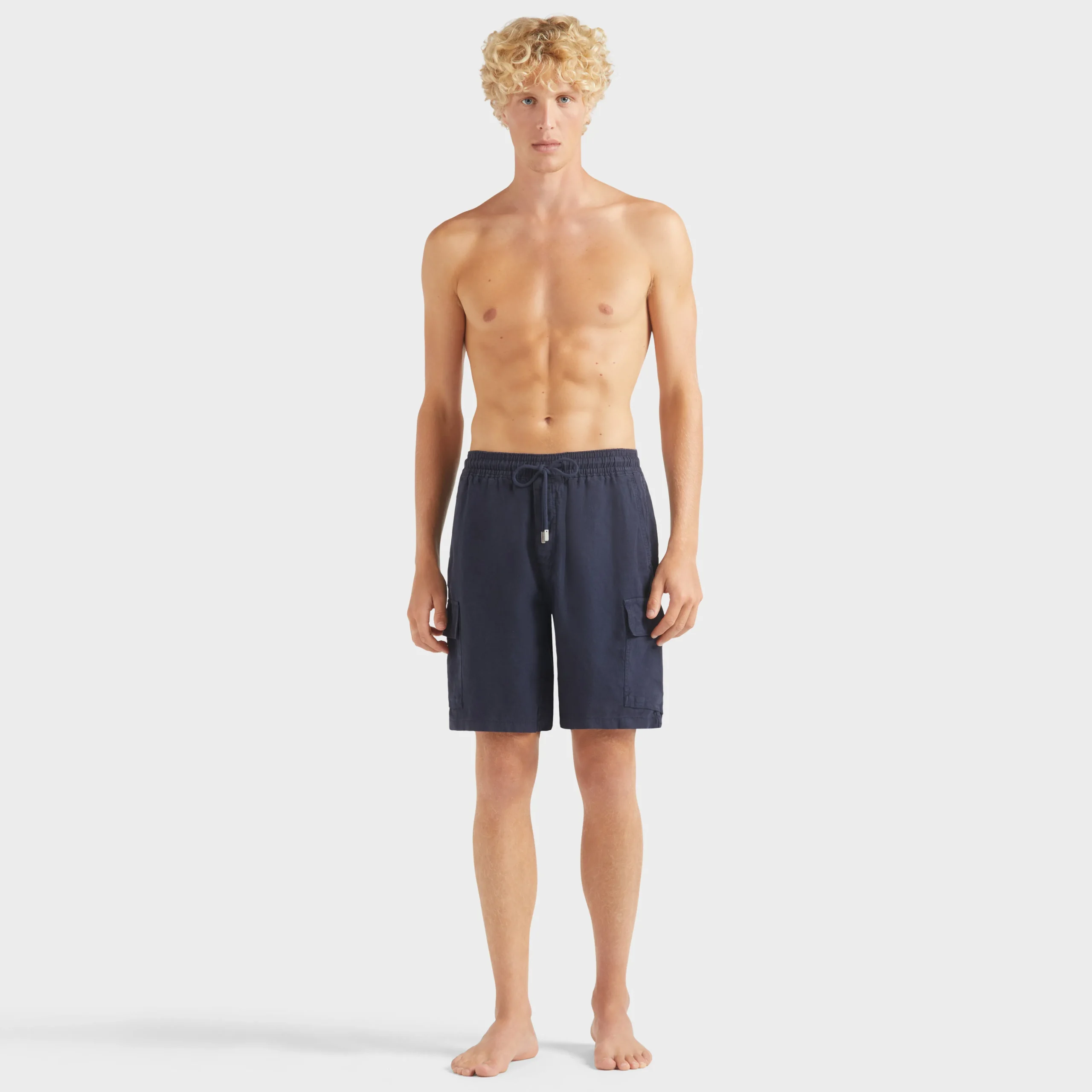Vilebrequin Men Linen Bermuda Shorts Cargo Pockets*Men Bermuda Shorts