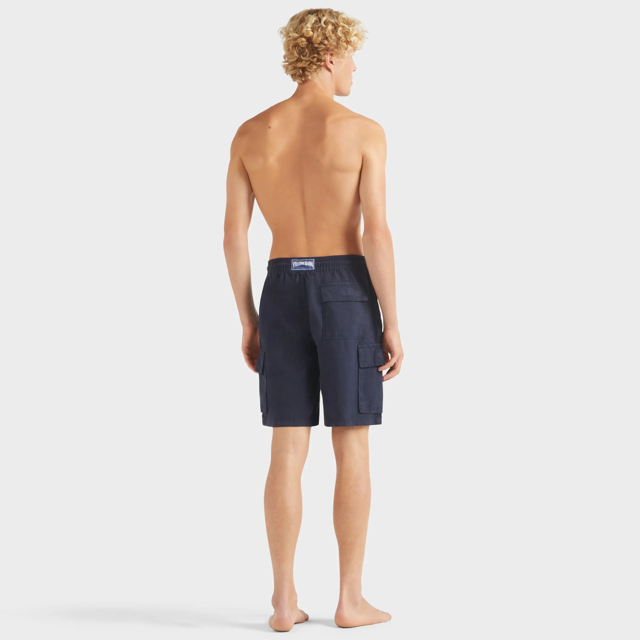 Vilebrequin Men Linen Bermuda Shorts Cargo Pockets*Men Bermuda Shorts