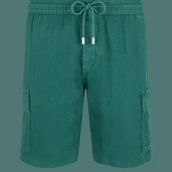 Vilebrequin Men Linen Bermuda Shorts Cargo Pockets*Men Pants