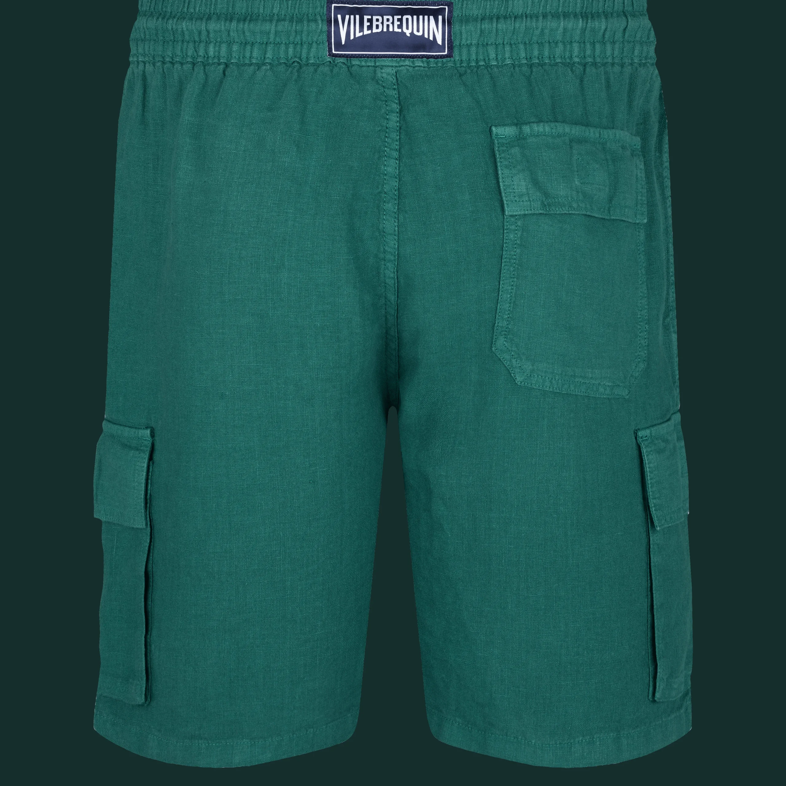 Vilebrequin Men Linen Bermuda Shorts Cargo Pockets*Men Pants