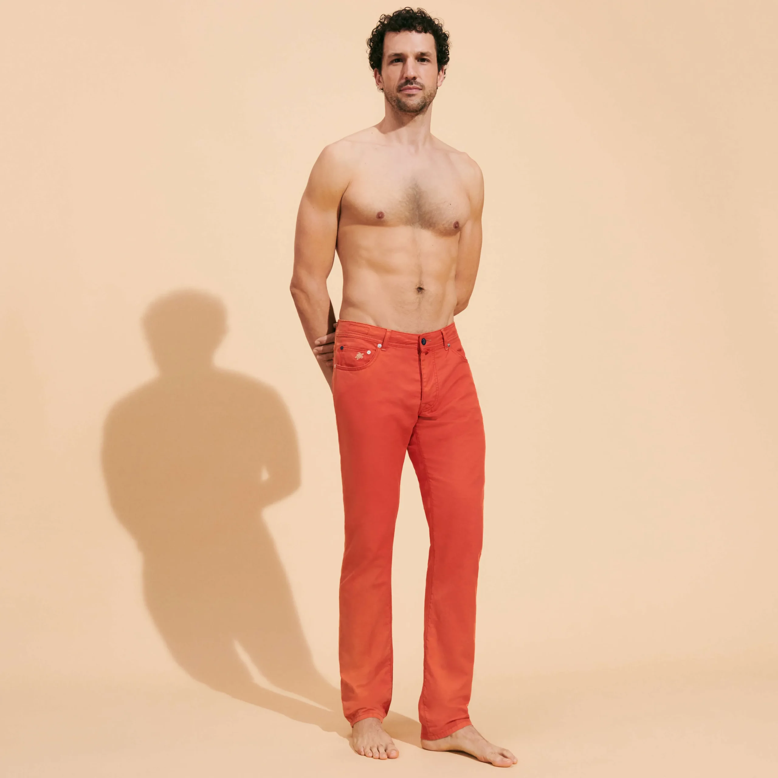 Vilebrequin Men Linen Jeans Drill 5-Pockets Solid*Men Pants