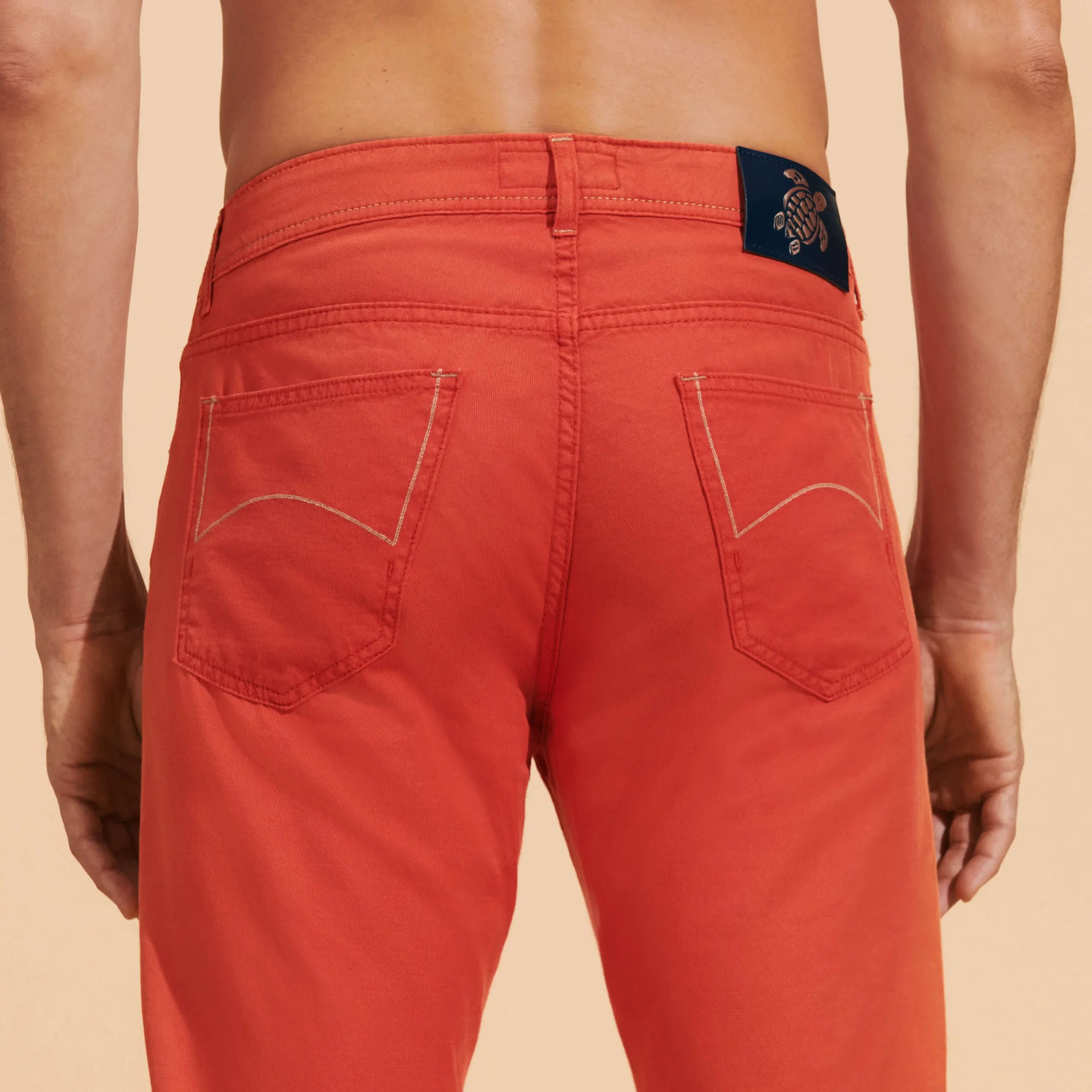 Vilebrequin Men Linen Jeans Drill 5-Pockets Solid*Men Pants