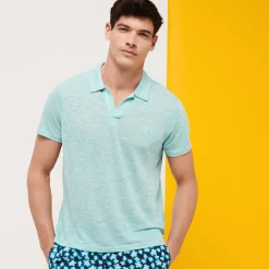 Vilebrequin Men Linen Jersey Polo Shirt Solid*Men Polos