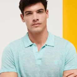 Vilebrequin Men Linen Jersey Polo Shirt Solid*Men Polos