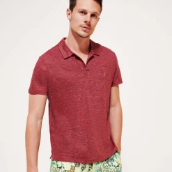 Vilebrequin Men Linen Jersey Polo Shirt Solid*Men Polos