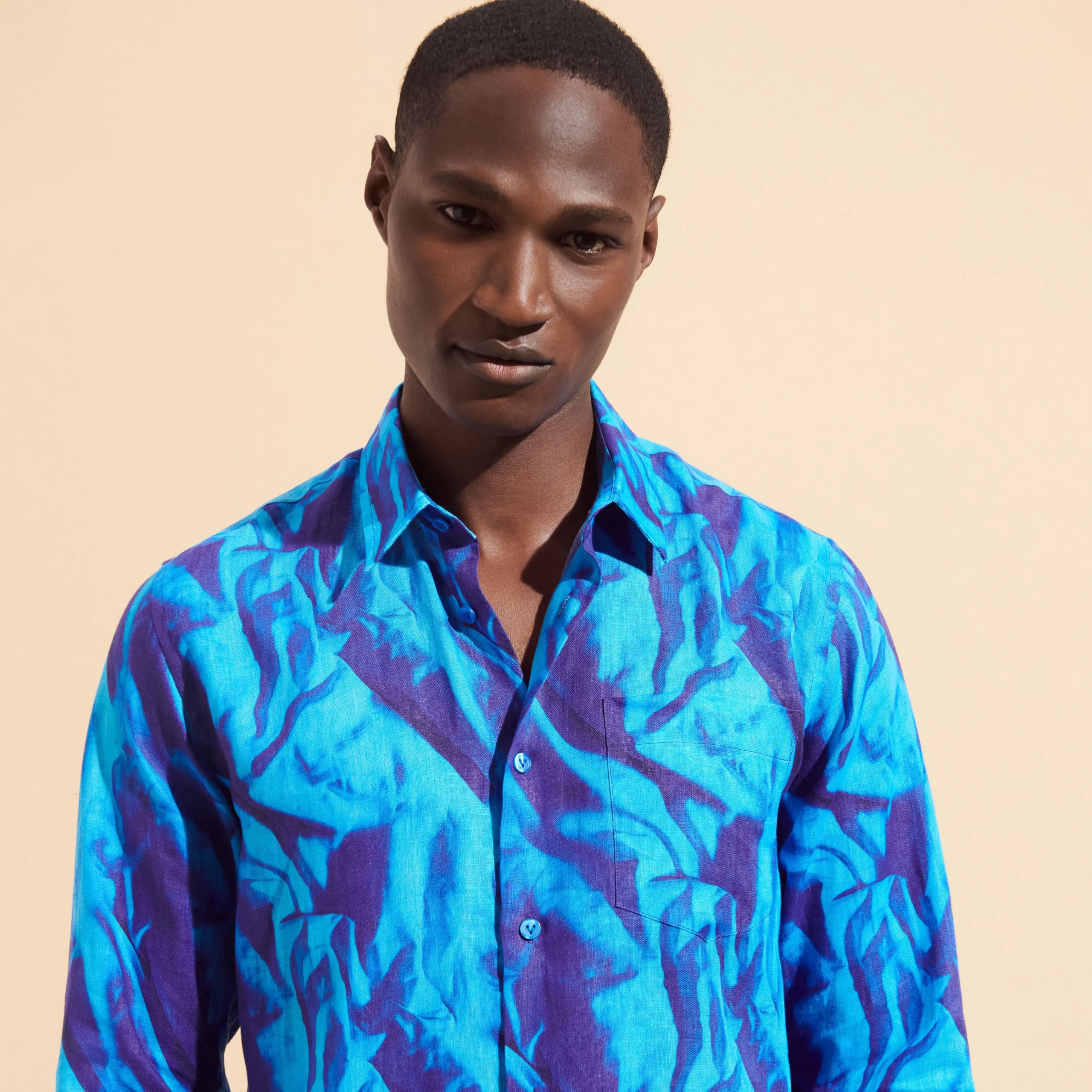 Vilebrequin Men Linen Shirt Les Draps Froisses*Men Shirts